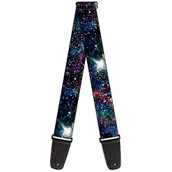 Sangle de guitare à boucle Sangle de guitare à boucle – Collage Galaxy – 5,1 cm de large – 73,7 à 137,2 cm de long 2… - Les Beatles, Paul McCartney, John Lennon, RIngo Starr, George Harrison