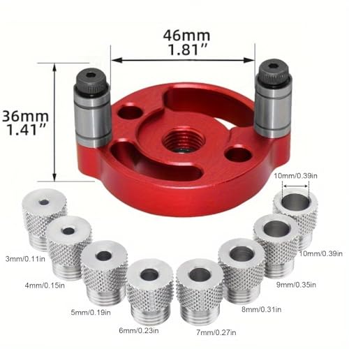 Kit guía para taladro centrado de aluminio miniatura 2