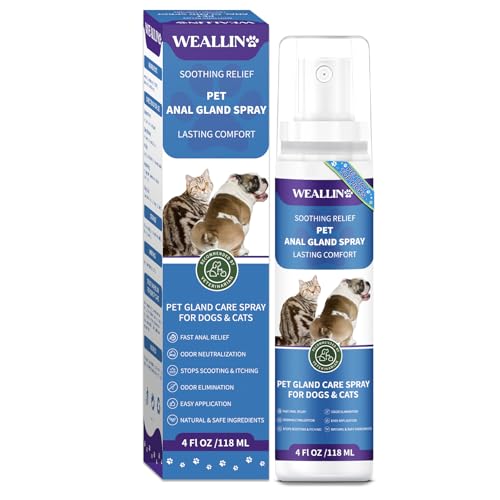 WEALLIN Anal Gland Spray for Dogs Cats - Fast Anal