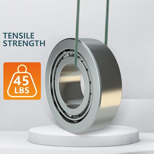 image for Green Zip Ties 8 inch (100 Pack), 45lb Tensile Strength, Cable Ties fo