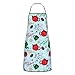 Świąteczna zastawa stołowa nadruk szefowie kuchni fartuchy kuchenne dla kobiet, fartuch na szyję z kieszenią, fartuchy kuchenne do gotowania pieczenia ogrodnictwa, unisex