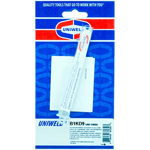 Silver Bearing Solder Uniweld 1/6 X 10ft Low Working Temp 430f Uni-Brite 1450a