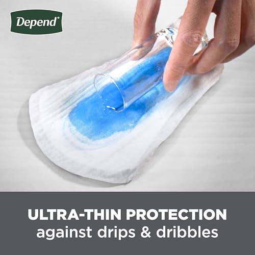 Image of Depend Incontinence /Bladder Control Shields, Pads for Men, Light Absorbency, 174 Count (3 Packs of 58) (Packaging May Vary)