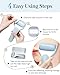 MORGLES Ice Roller for Face, Premium Facial Roller for Puffiness, Dark Circles and Lymphatic Drainage, Cold Face Roller for Women Self Care with Carry Case