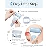 MORGLES Ice Roller for Face, Premium Facial Roller for Puffiness, Dark Circles and Lymphatic Drainage, Cold Face Roller for Women Self Care with Carry Case