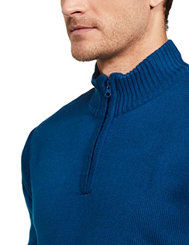 Image of Amazon Brand - Symbol Men's Acrylic High Neck Half Zip Casual Sweater (Available in Plus Sizes)