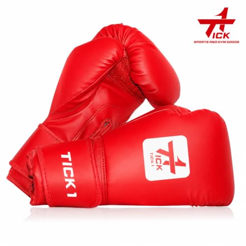 Image of Boxing Gloves (8 oz) for Youth & Teens (Ages 8-12)-Synthetic Leather Punching Gloves for Older Kids Training,Kickboxing, Muay Thai & for Professional Competition or Fast Speed-Bag Work (Red)