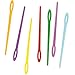 Baker Ross EF892 Colored Plastic Needles - Pack of 50, Kids Sewing Kit and Embroidery Kits for Beginners. Great for Kids Art Activities and Projects