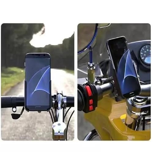 Support téléphone moto XMAX fixation guidon stable anti-vibration - 6