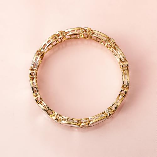 Image of Rubans Bangles Set of 2 Cubic Zirconia Ethnic Stylish Jewellery Gift for Women & Girls