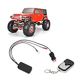 ZAWELIYO RC Winch Controller Remote Control Switch Receiver with Remotes for SCX10 D90 D110 TF2 TRX4 KM2 1/10 RC Accessory (T Plug)