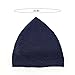 AKONNAS 3Pcs Knitting Turkish Muslim Kufi Hats for Men Solid Color Stretch Crochet Caps Islamic Skull Caps Ramadan Eid Gifts(Black Gray Blue)