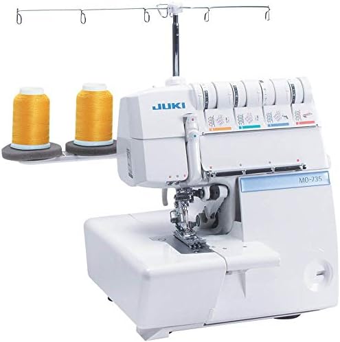 Juki MO-735N Serger Overlock Machine 5-Thread w/Cover Hem Stitch | Newest Version w/LED Lighting