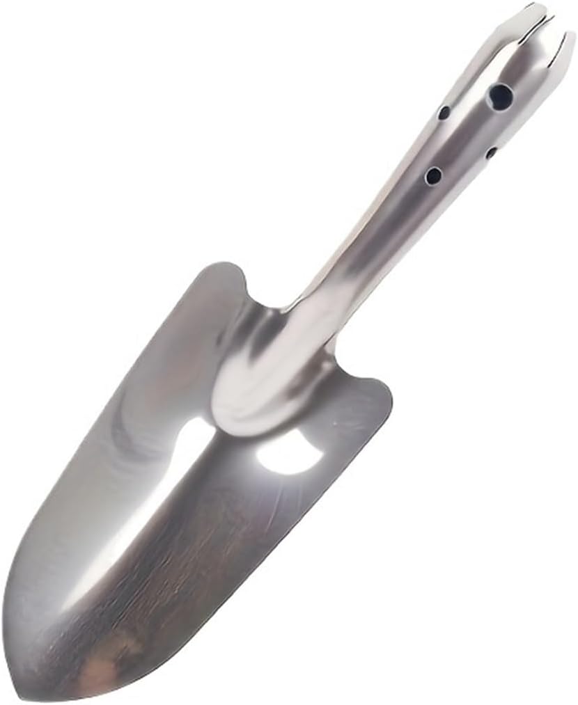 1 Piece of Stainless Steel Molding Gardening Shovel, Garden(Silvery)