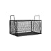 Marlin Steel Black Plastic Coated Rectangular Mesh Basket with Handles (12"L x 17.5"W x 9"H)