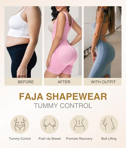 Image of M MYODRESS Fajas Colombianas Moldeadoras Shapewear Tummy Control Body Shaper Girdles Post Surgery Compression Garment