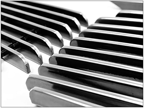 For Front Upper + Bumper Lower Billet Grille Insert 5Pcs Combo Bolton