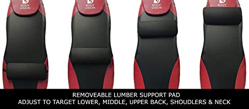 Body Vision It9825 Premium Inversion Table With Removable Head Pillow & Lumbar Support Pad, - Heavy Duty - Up To 250 Lbs., Red #TOP3