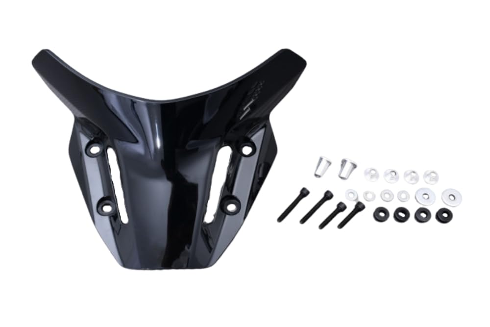 avdb-moto Szyba/Deflektor wiatru kompatybilny z YAMAHA MT09 MT-09 / SP 2021-2023 Z poliwęglanu (Czarny)