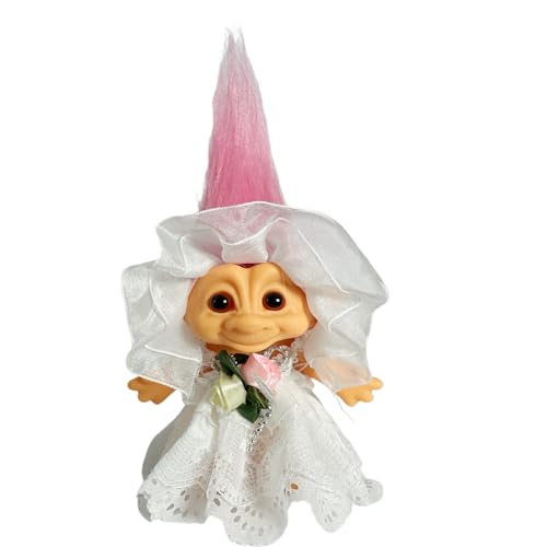 Muñeco Troll Vintage 7.5" PVC 80s Yintlilocn miniatura 1