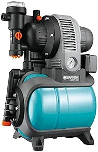 GARDENA Classic Hauswasserwerk 3000/4 eco Set; mit Thermoschutzschalter, Rückschlagventil, 650W Leistung; enthält Classic Hauswasserwerk 3000/4 eco und Classic Schlauch 13mm (1/2), 20m