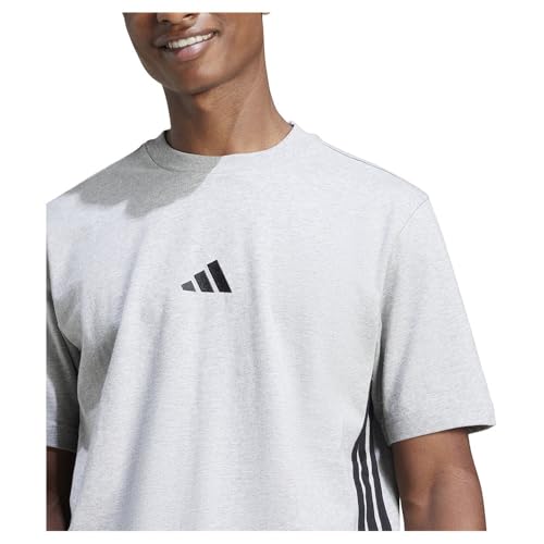 Adidas Essentials 3 Stripes Single Jersey Short Sleeve T-Shirt S - 5