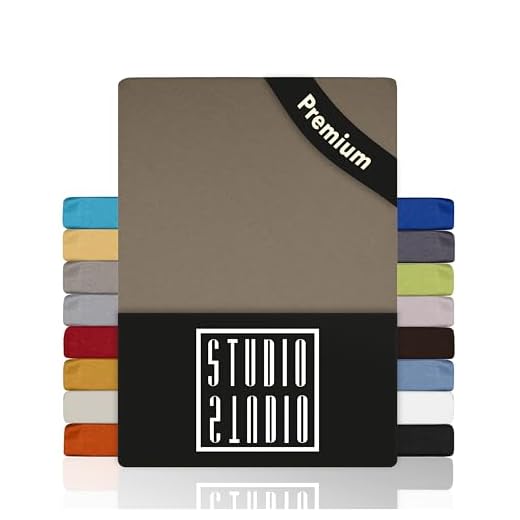 STUDIO Basic Spannbettlaken 140x200cm, 100% gekämmte Baumwolle, Oeko-TEX 100, Markenqualität, Bettlaken Spannbetttuch 140x200 für alle gängigen Matratzen bis 25cm Höhe - Weiß 4 STUDIO Spannbettlaken 140x200cm - 160x200cm, Made in Green/EU, 100% Baumwolle, Markenqualität, Bettlaken Spannbetttuch 140x200-160x200 - Taupe