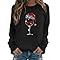 Christmas Jumper 2025 Womens Sweater Christmas Jumpers for Women Winter Fall Long Sleeve Sweatshirts Oversized Crewneck Sweaters 2025 Xmas Fashion Pullover Novelty Hoodies Black M