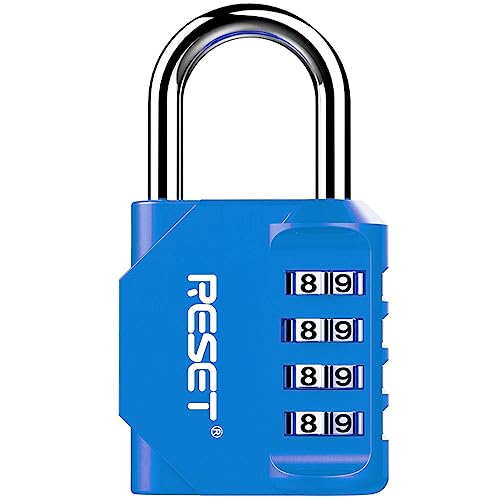 RESET-060 Cadenas 4 Chiffres 31mm Bleu Ciel