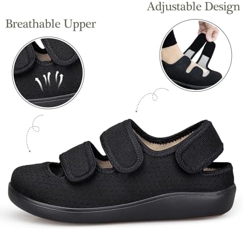 Sandali Uomo Ciabatte Per Piedi Gonfi Uomo Scarpe Con Strappo Uomo