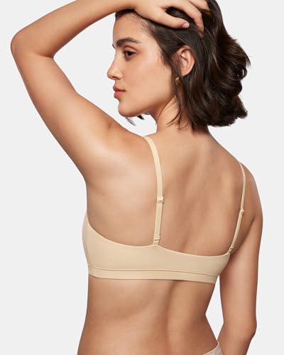 Image of INLYRIC Women's Inbarely Bralettes Cami Bras No Underwire Wireless Seamless Unlined Comfort Sports Bra