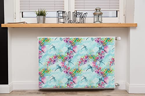 Magnifique tapis magnétique pour radiateur fleurs décoratif élégant 90x60cm - 3
