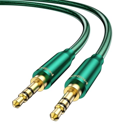 MOSHOU �I�[�f�B�I�P�[�u�� 3.5mm AUX �P�[�u�� OCC �P�������⃁�b�L ��d�V�[���h ���h�~ HiFi���� �w�b�h�z��/�X�s�[�J�[/�A���v�ȂǂɑΉ� 0.5M-15M (2M)