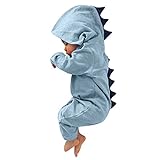 opaky boy stramper, dinosauro da ragazza, con cappuccio, abbigliamento per neonati, abbigliamento per bambini, blu, 18