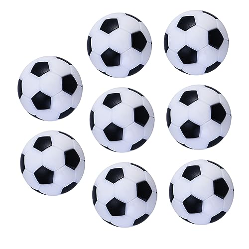Abaodam 8Pcs Tabletop Soccer Balls Diameter Replacement Footballs with Traditional Soccer Pattern Accessory for Foosball Tables and Play