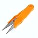 Aexit Plastic Orange Hand Tools Coated Grip Sharp Blades Scissors for Shears & Scissors Cross Stitch