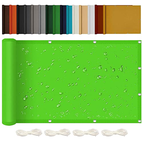 Voile d'ombrage rectangulaire 1.7x2m vert imperméable avec oeillets - 2