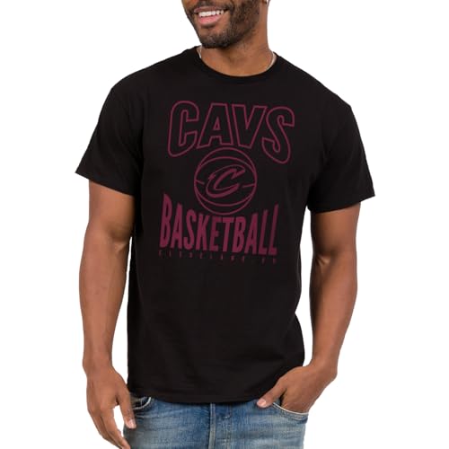 Cleveland Cavaliers NBA Team Basketball - Adult Short Sleeve Fan T-Shirt Black
