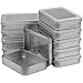 Kurtzy Metall Aufbewahrungsbox Mit Deckel Klein Silber (10er Pack) 9x6,3x1,8cm Kleine/Tragbare Leere Behälter ohne Scharniere - Mini Rechteckige Survival Kit Metall Box - Aufbewahrungsdose mit Deckel