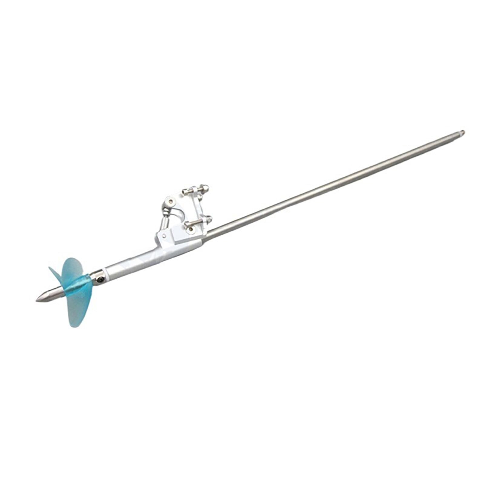 RC-Boot Integrierte Flexwelle 4.76mm Mit Ruderheck - Komplettset Für Schiffsmodell (400mm Welle + Messingrohr Festspitze 85mm + Propeller 55mm)(Reverse axis)