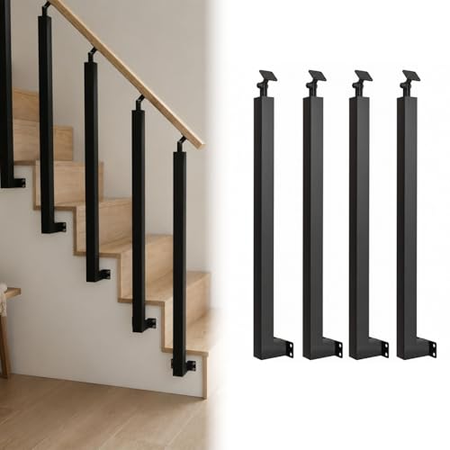 Poteaux de main courante réglables pour corriger l'angle de votre escalier intérieur