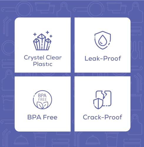 image for GUSTO [4 oz. - 50 Count Clear Disposable Plastic Portion Cups with Lid