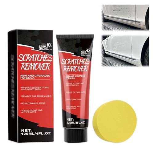 Eliminador de Arañazos de Coche,Car Scratch Remover,Kit de Quitar Rayones Coche,120ml Reparador Arañazos Coche,Pulimento Coche Arañazos,Scratch Remover Kit for Deep Scratches,120ML