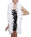SACAS Fashion 100g Feather Chandelle Boa 6 feet long in White