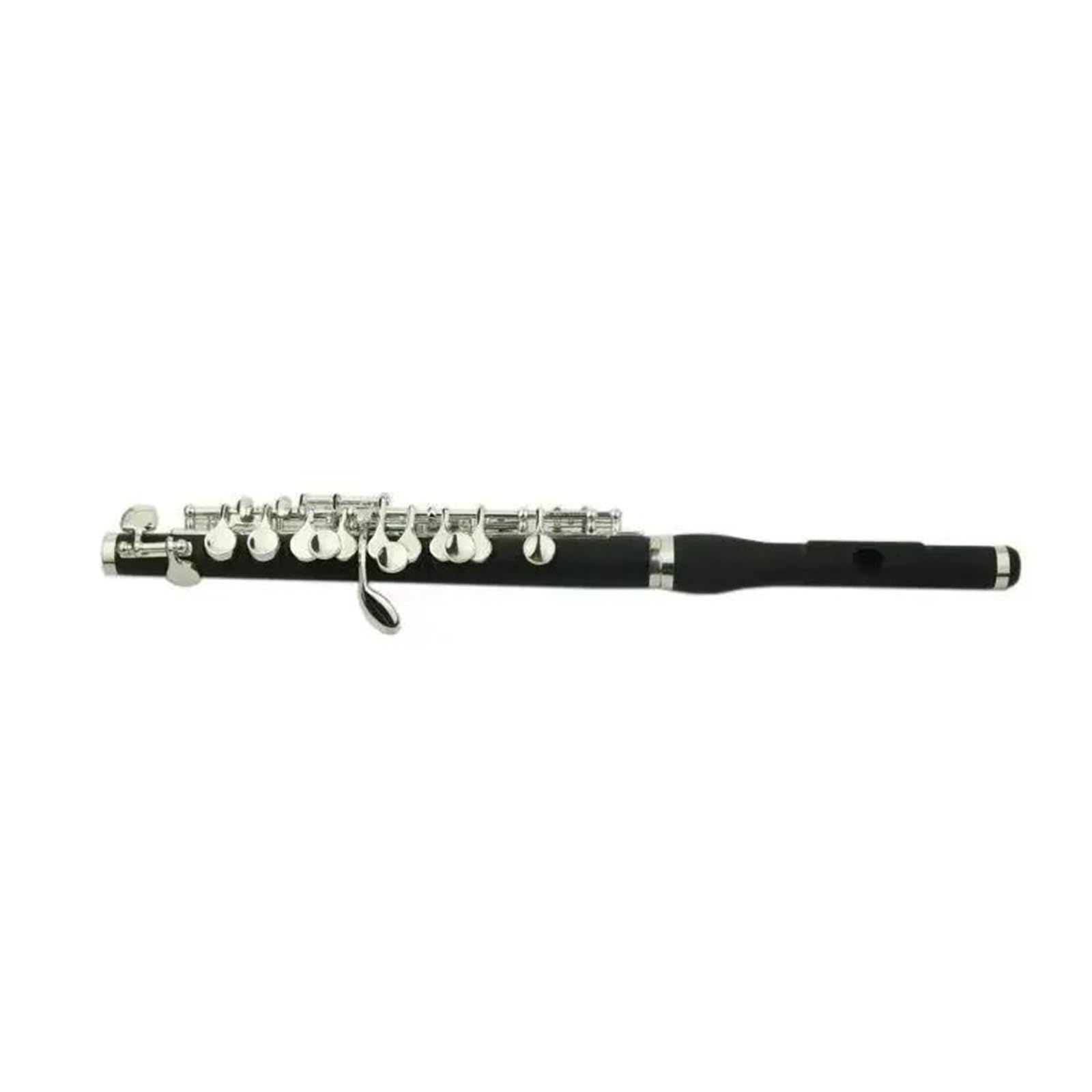 Cuerpo De Ébano Profesional, Teclas Chapadas En Plata, Flauta De Tamaño Medio, Instrumento Piccolo Con Estuche Flauta Travesera Kit