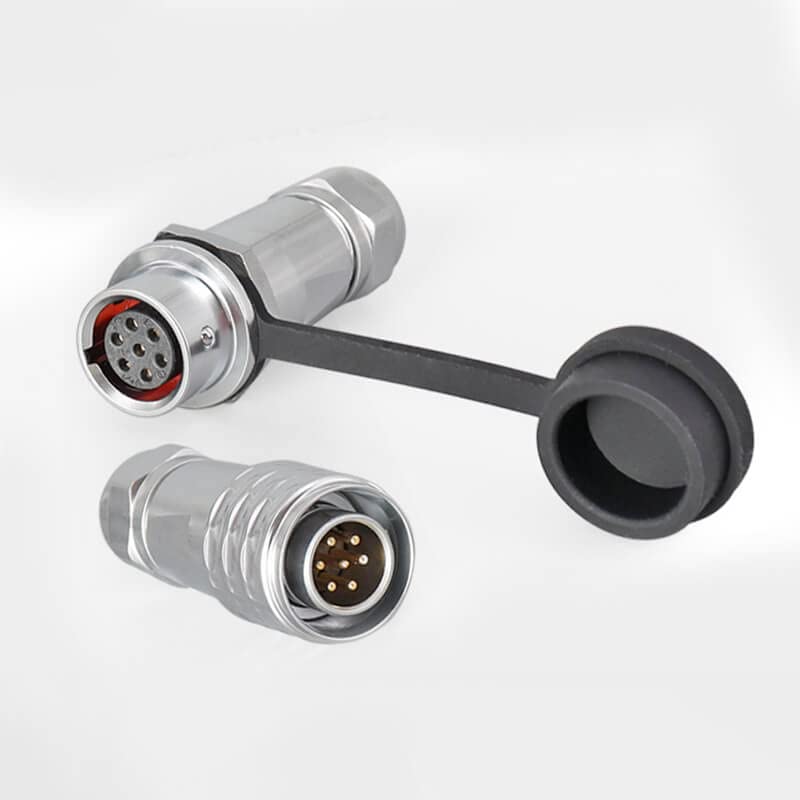 Circular Metal Aviation SF12 7 Pin Male Female Docking Camera Cable Waterproof Quick Industrial Push-Pull
