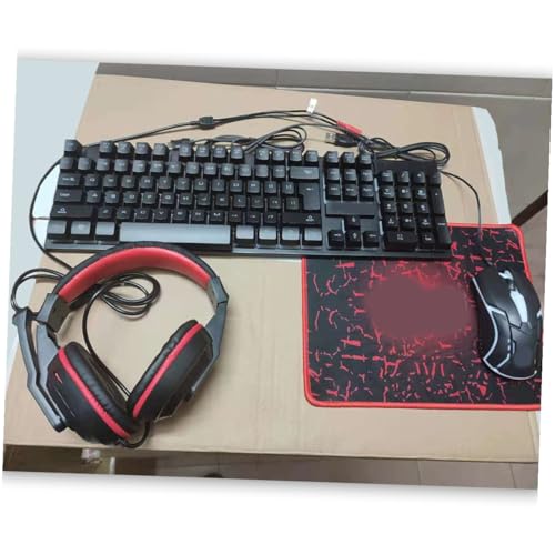 Souris de jeu clavier rétroéclairé en ABS résistant avec casque audio PC - 6