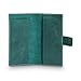 PEGAI Handmade Personalized Leather Checkbook Covers For Personal Checkbook | 100% Distressed Leather Checkbook Cover & Wallet | Business Checkbook Cover | Clark (Turqoise)