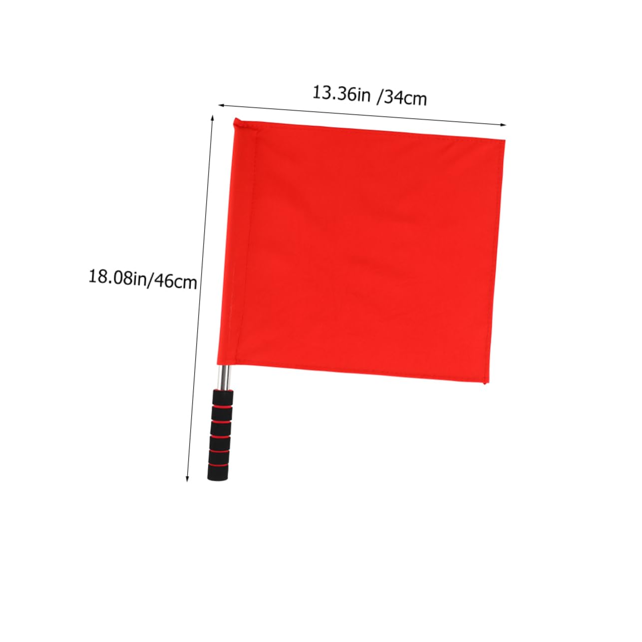 Toyvian 4 Sätze Teiliges Handwinken Fahnen Für Schiedsrichter Sportliche Signalflaggen Mit Ergonomischem Für Wettkämpfe Und Verkehrsregelungen 3 Stück * 4