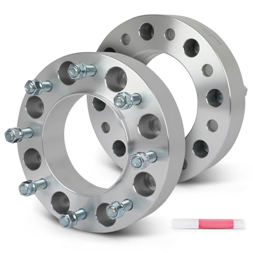 SCITOO 2Pcs 8x200 Wheel Spacers 2 inch Bore 142mm Studs 14x1.5 8 Lug Wheel Spacers Fit for Ram 3500 2019-2023 for Ford for F-350 Super Duty 2005-2023